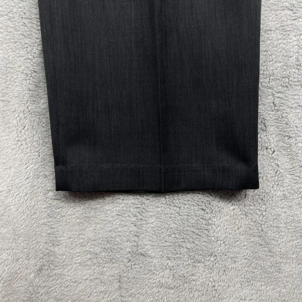 Kenneth Cole Reaction Dress Pants Mens 34x32 Charcoal Gray Textured Sitra Formal